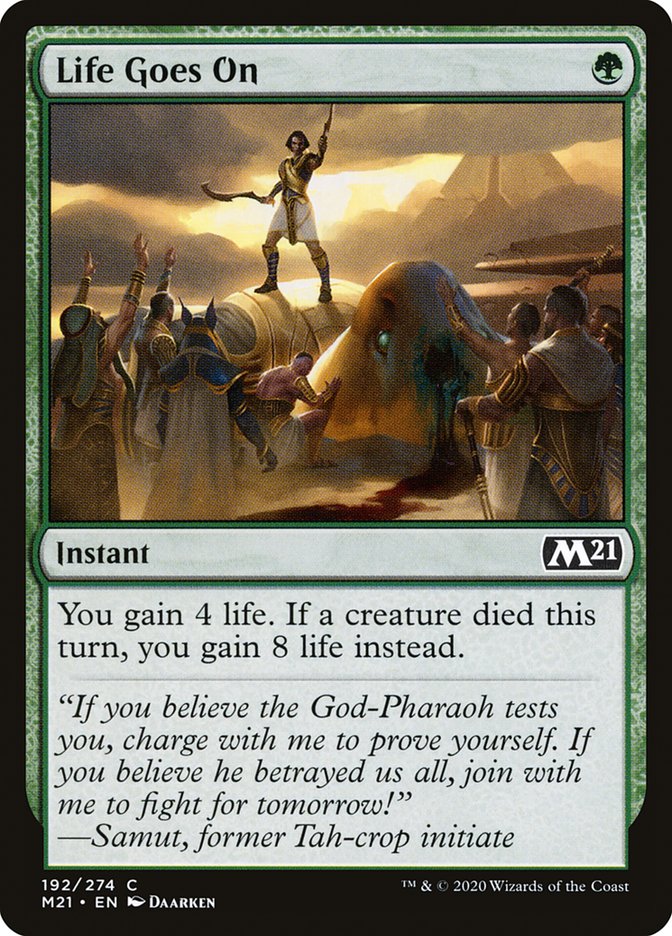 Life Goes On 192/274 (Core Set 2021)  - Foil | Good Games Modbury