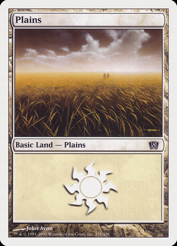 Plains (331) [Eighth Edition] | Good Games Modbury