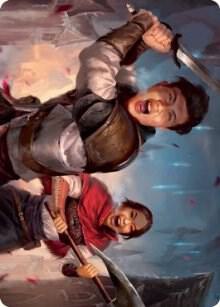 Daybreak Combatants Art Card 42 (Art Series: Innistrad: Crimson Vow)  | Good Games Modbury