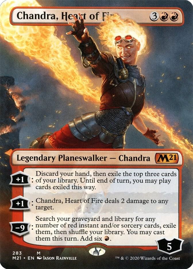 Chandra, Heart of Fire 283/274 (Core Set 2021)  - Borderless | Good Games Modbury