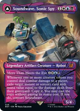 Soundwave Sonic Spy Shattered Glass 28/58 (Universes Beyond: Transformers)  - Foil | Good Games Modbury