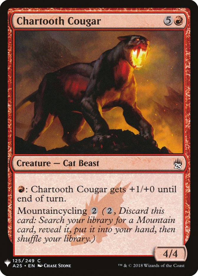 Chartooth Cougar [Mystery Booster] | Good Games Modbury