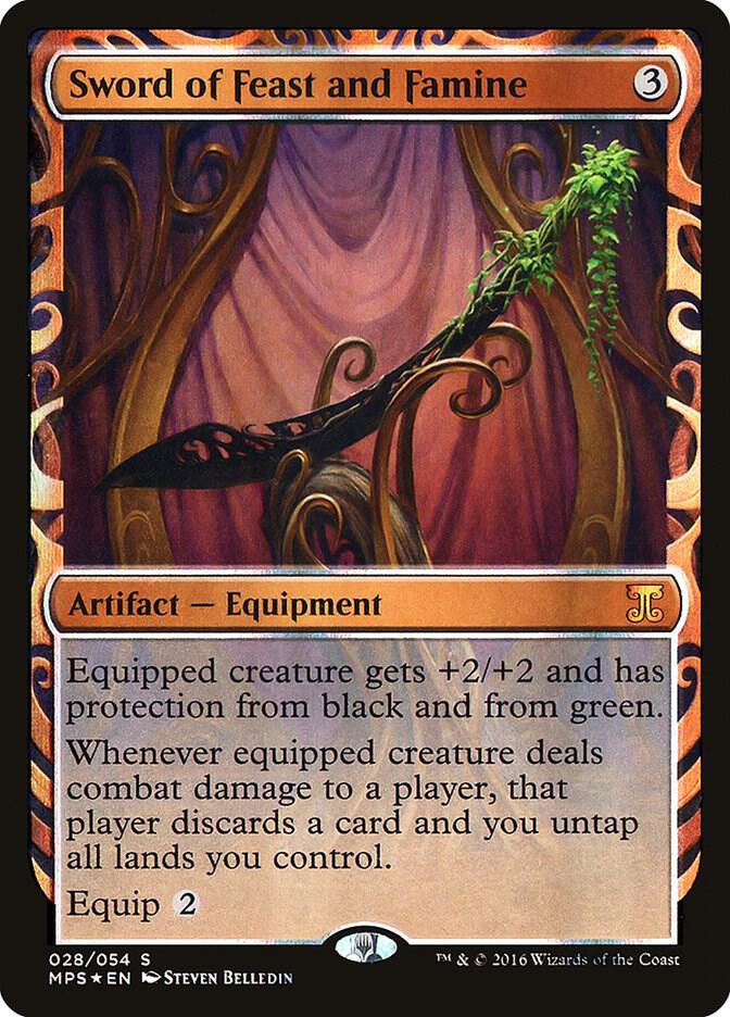 Sword of Feast and Famine 28/54 (Masterpiece Series: Kaladesh Inventions)  - Foil | Good Games Modbury