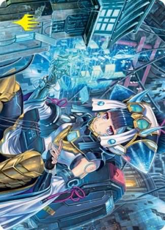 Covert Technician Art Card Gold Stamped Signature 51 (Art Series: Kamigawa: Neon Dynasty)  | Good Games Modbury