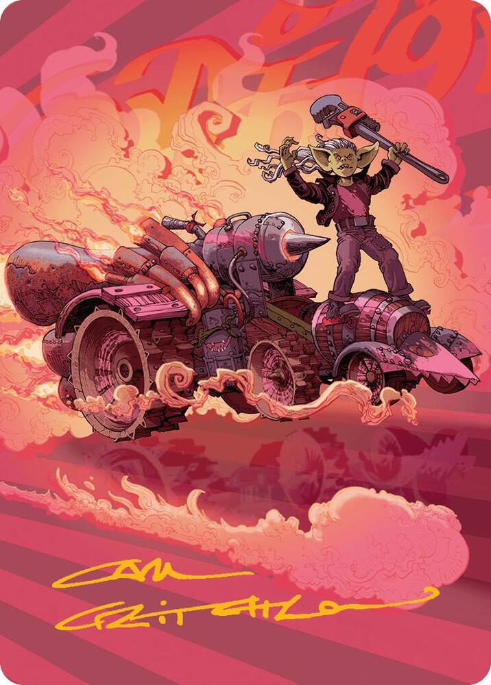 Burner Rocket Art Card Gold Stamped Signature 41 (Art Series: Aetherdrift)  | Good Games Modbury