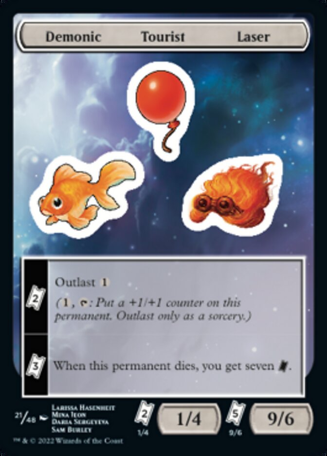 Demonic Tourist Laser [Unfinity Stickers] | Good Games Modbury