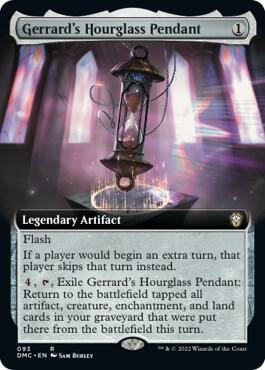 Gerrards Hourglass Pendant Extended Art 93/50 (Commander: Dominaria United)  | Good Games Modbury