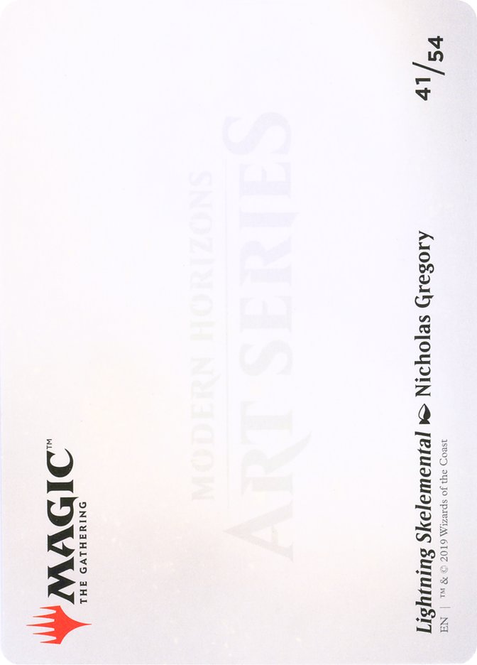 Lightning Skelemental // Lightning Skelemental [Modern Horizons Art Series] | Good Games Modbury