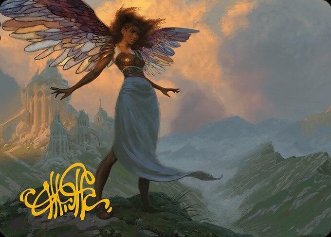 Glasswing Grace Art Card Gold Stamped Signature 19 (Art Series: Modern Horizons 3)  | Good Games Modbury