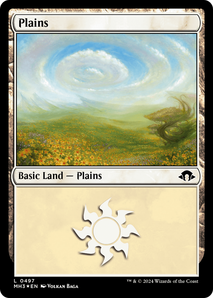 Plains (0497) (Ripple Foil) [Modern Horizons 3] | Good Games Modbury