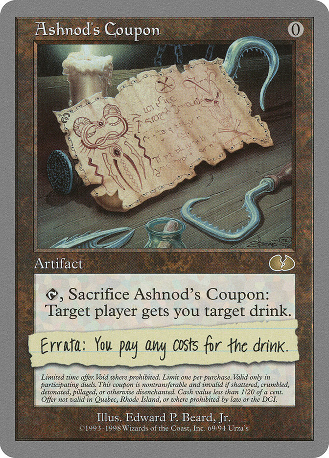 Ashnod's Coupon 69/94 (Unglued)  | Good Games Modbury