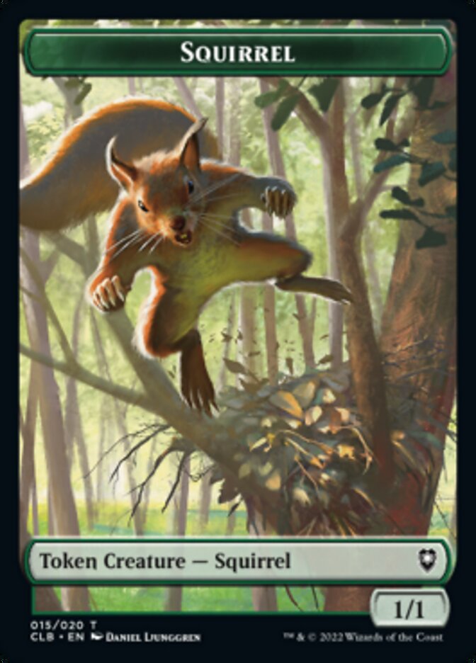Squirrel Token [Commander Legends: Battle for Baldur's Gate Tokens] | Good Games Modbury