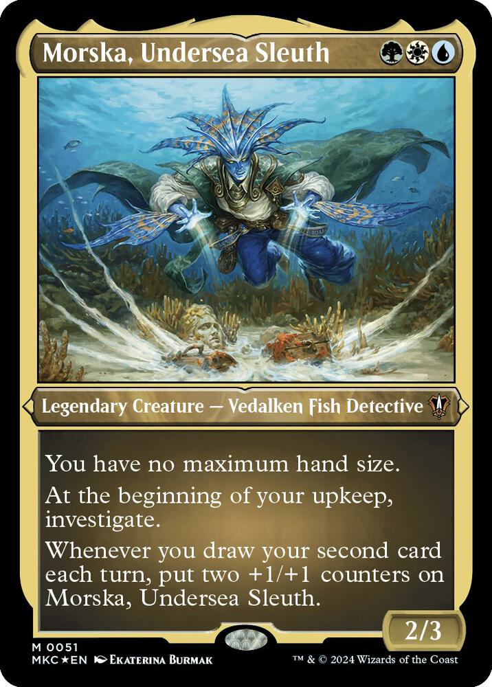Morska Undersea Sleuth Display Commander Thick Stock 51 (Commander: Murders at Karlov Manor)  - Foil | Good Games Modbury