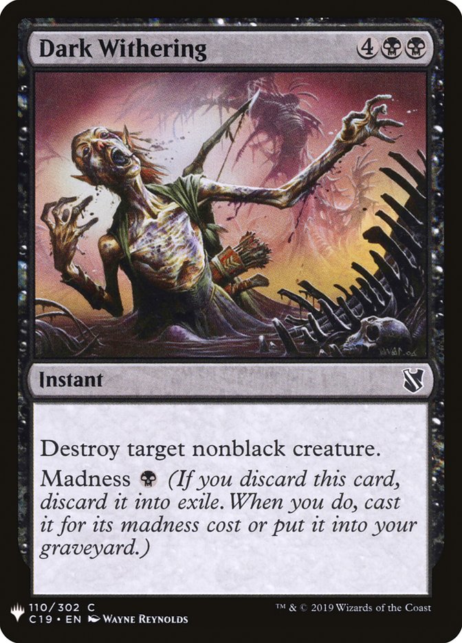 Dark Withering [Mystery Booster] | Good Games Modbury