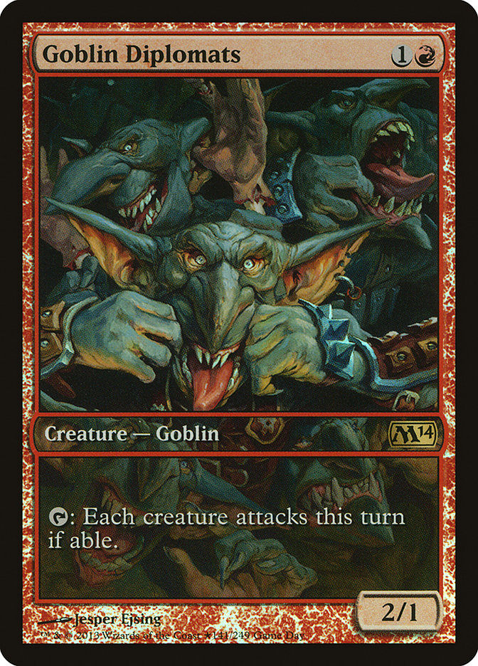 Goblin Diplomats (Game Day) [Magic 2014 Promos] | Good Games Modbury