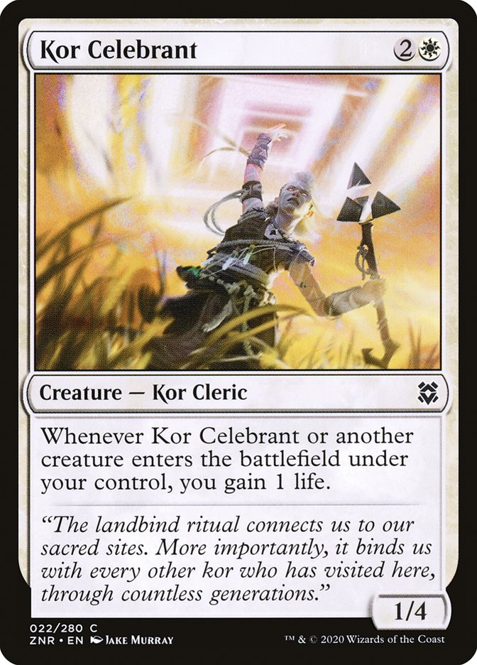 Kor Celebrant [Zendikar Rising] | Good Games Modbury