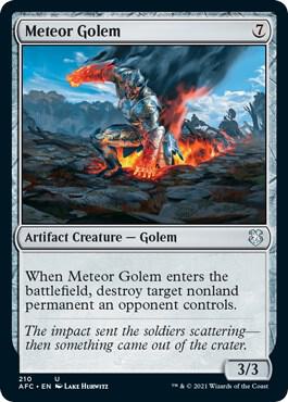 Meteor Golem 210/62 (Commander: Adventures in the Forgotten Realms)  | Good Games Modbury