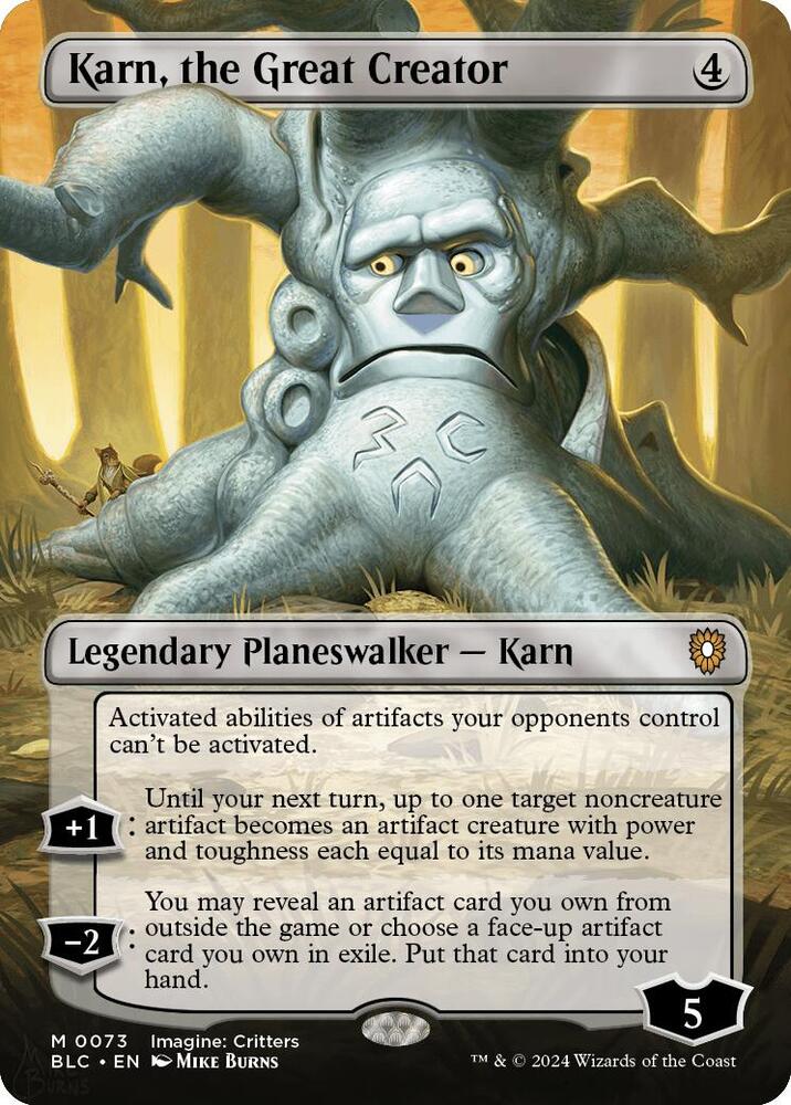 Karn, the Great Creator 73 (Commander: Bloomburrow)  - Borderless Foil | Good Games Modbury