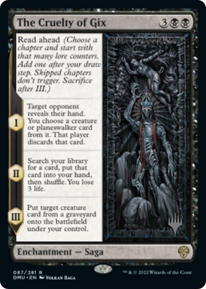 The Cruelty of Gix 87 (Promo Pack: Dominaria United)  | Good Games Modbury