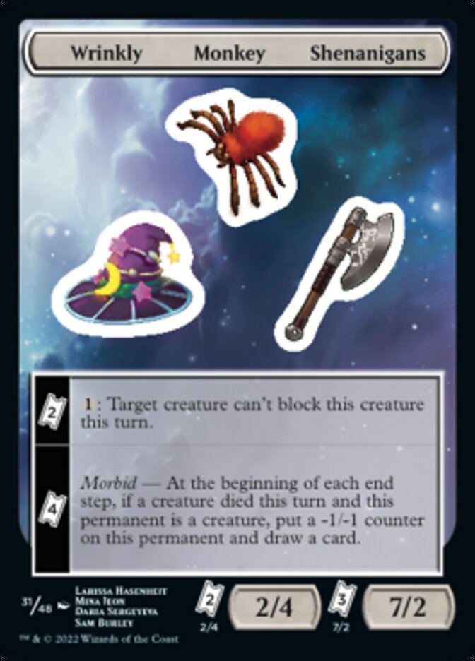 Wrinkly Monkey Shenanigans [Unfinity Stickers] | Good Games Modbury