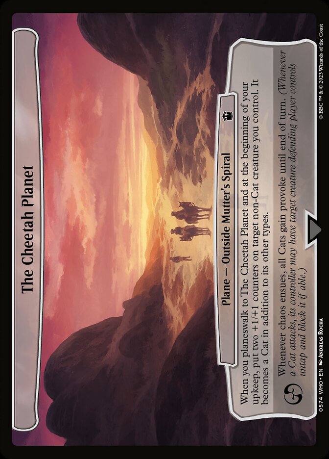 The Cheetah Planet 574/331 (Planechase: Universes Beyond: Doctor Who)  | Good Games Modbury