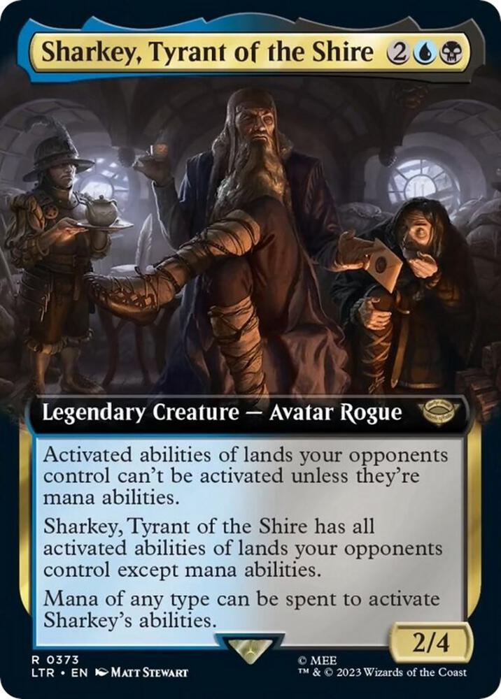 Sharkey, Tyrant of the Shire 373 (Universes Beyond: The Lord of the Rings: Tales of Middle-earth)  - Extended Art | Good Games Modbury