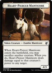 Heart-Piercer Manticore // Dragon Double-Sided Token [Commander 2019 Tokens] | Good Games Modbury