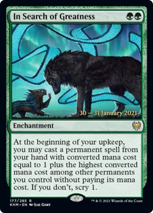 In Search of Greatness 177s/1 (Prerelease Cards)  - Foil | Good Games Modbury