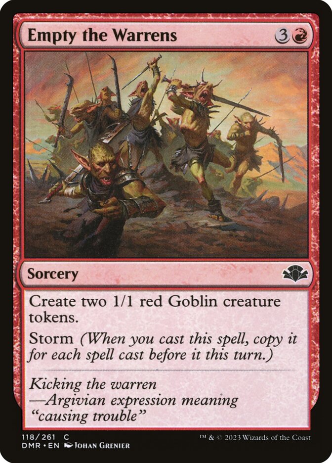 Empty the Warrens 118/261 (Dominaria Remastered)  - Foil | Good Games Modbury
