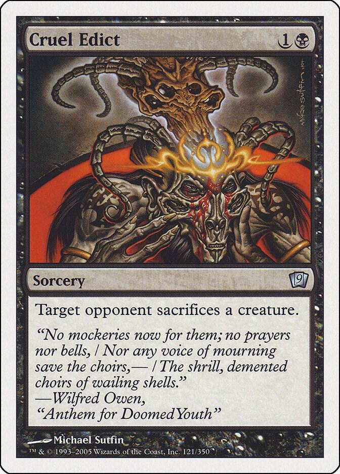 Cruel Edict 121/350 (9th Edition)  | Good Games Modbury