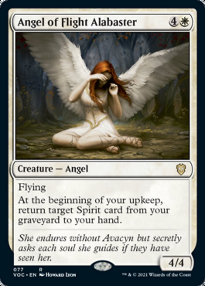 Angel of Flight Alabaster [Innistrad: Crimson Vow Commander] | Good Games Modbury