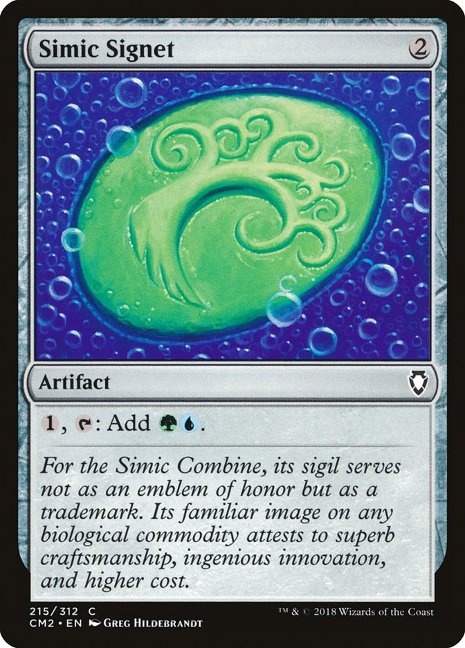 Simic Signet (215/312) [Commander Anthology Volume II] | Good Games Modbury