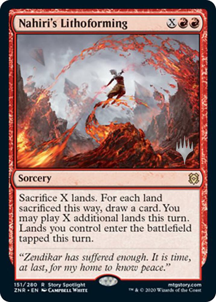 Nahiris Lithoforming 151p/169 (Promo Pack: Zendikar Rising)  | Good Games Modbury