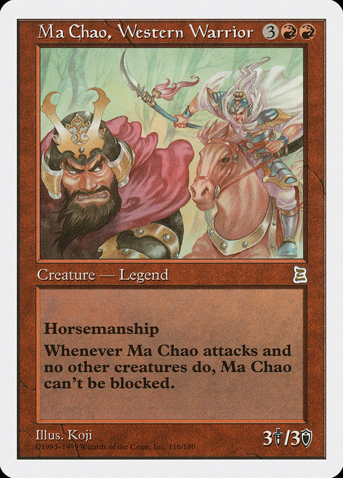 Ma Chao, Western Warrior 116/180 (Portal Three Kingdoms)  | Good Games Modbury