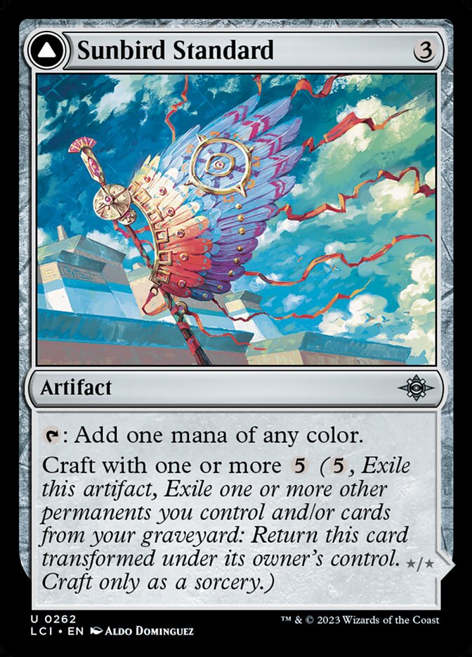 Sunbird Standard // Sunbird Effigy 262/291 (The Lost Caverns of Ixalan)  - Foil | Good Games Modbury