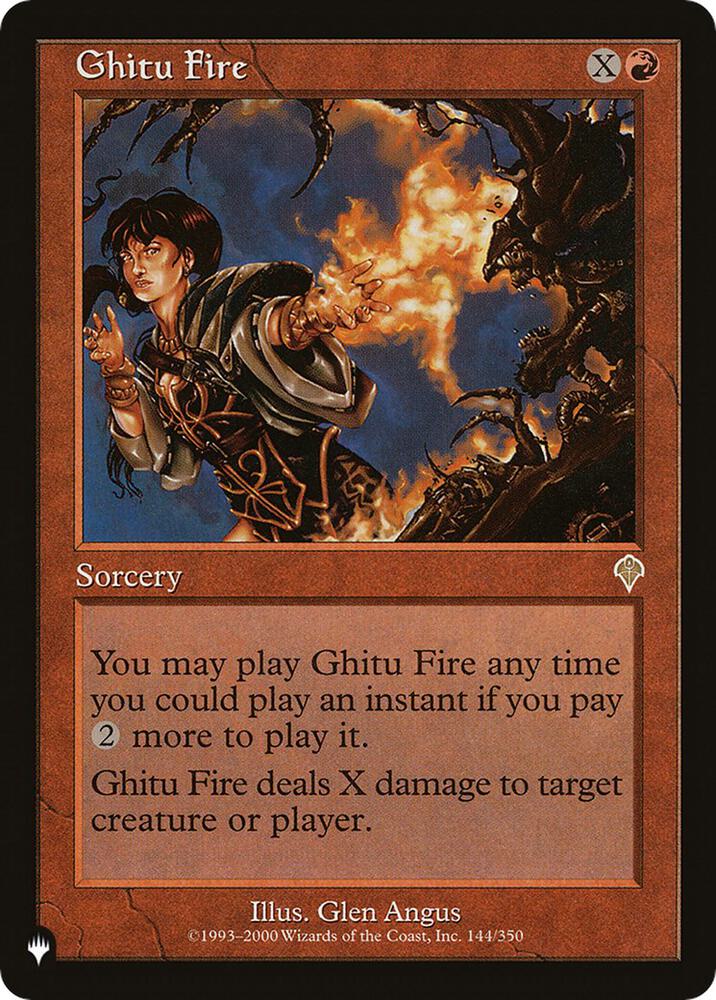 Ghitu Fire INV-144/5075 (The List Reprints)  | Good Games Modbury