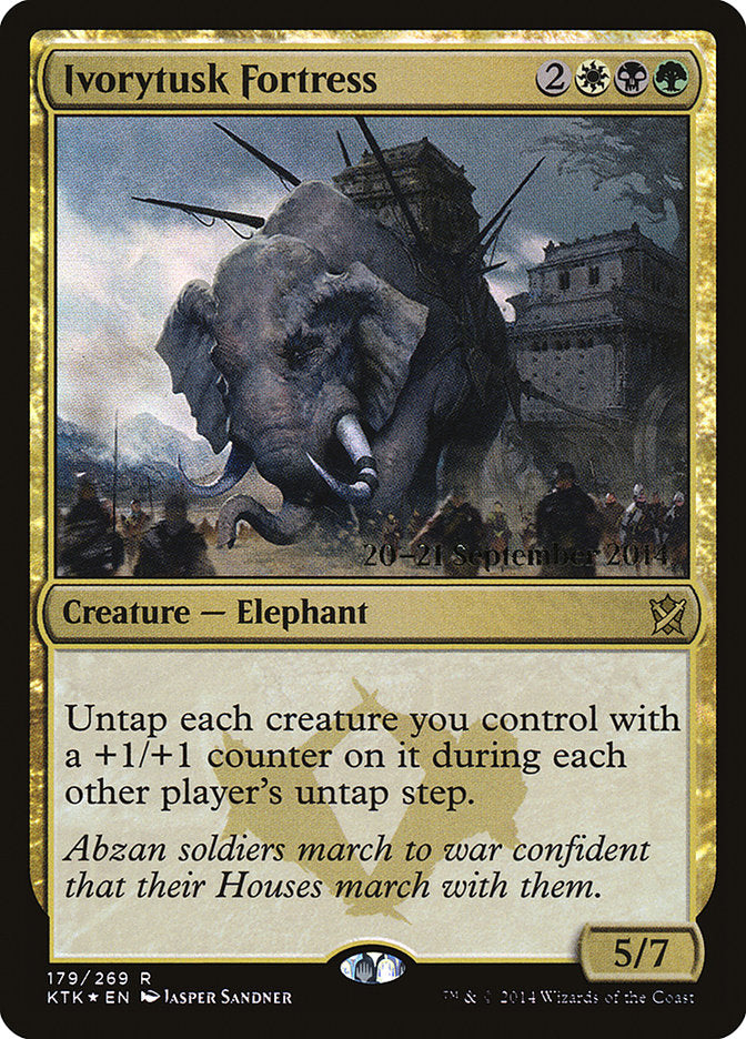 Ivorytusk Fortress [Khans of Tarkir Prerelease Promos] | Good Games Modbury