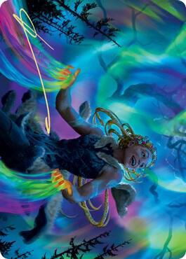 Esika God of the Tree Art Card Gold Stamped Signature 43 (Art Series: Kaldheim)  | Good Games Modbury