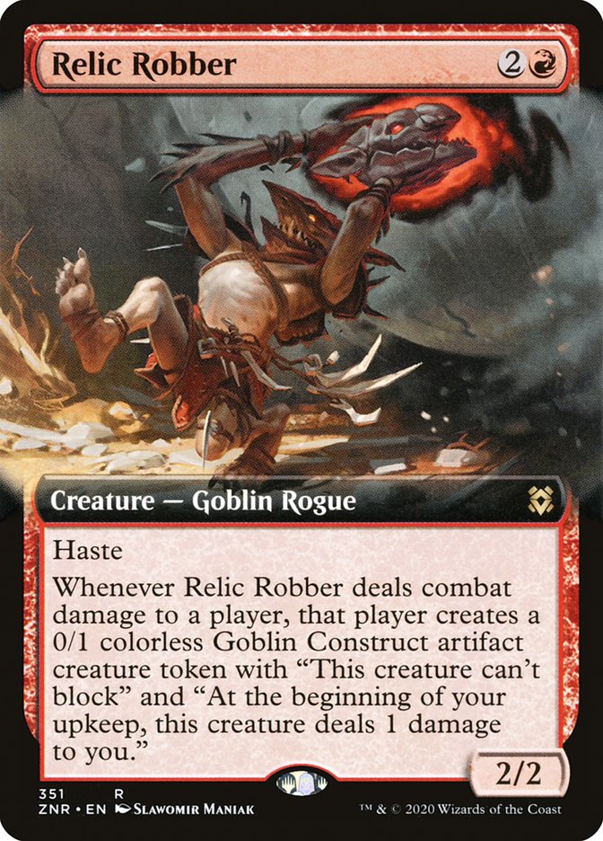 Relic Robber (Extended Art) [Zendikar Rising] | Good Games Modbury