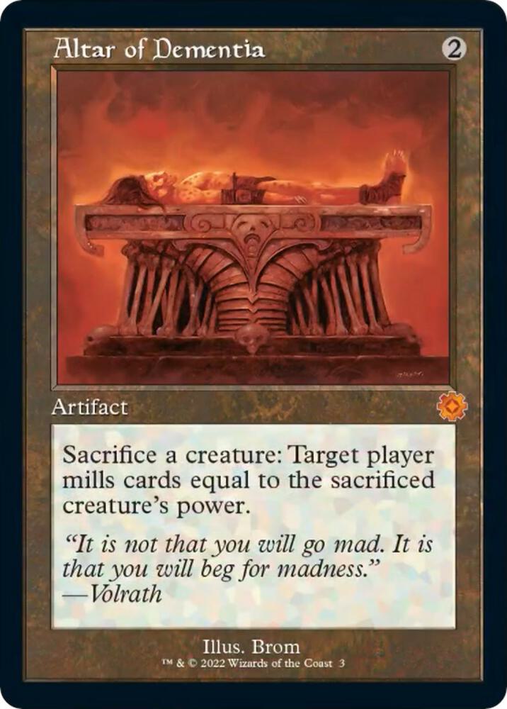 Altar of Dementia 3 (The Brothers' War: Retro Frame Artifacts)  - Foil | Good Games Modbury