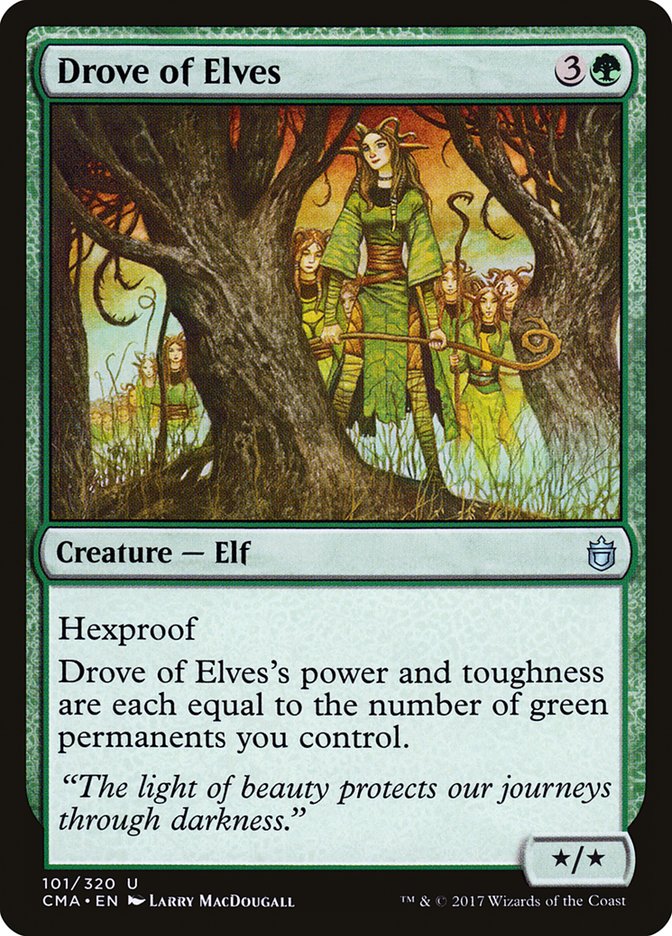 Drove of Elves 101/320 (Commander Anthology)  | Good Games Modbury