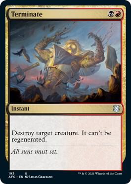 Terminate 193/62 (Commander: Adventures in the Forgotten Realms)  | Good Games Modbury