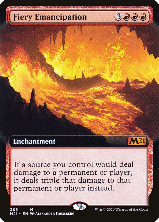 Fiery Emancipation (Extended Art) [Core Set 2021] | Good Games Modbury