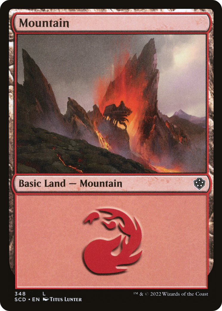 Mountain (348) [Starter Commander Decks] | Good Games Modbury