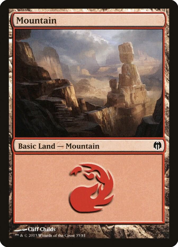 Mountain 35/81 (Duel Decks: Heroes vs. Monsters)  | Good Games Modbury