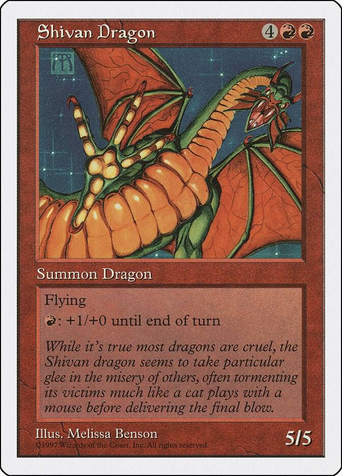 Shivan Dragon 267†/455 (Fifth Edition)  | Good Games Modbury