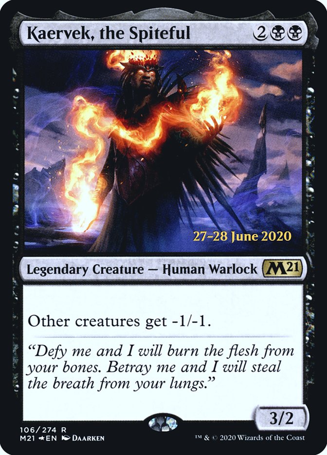 Kaervek, the Spiteful [Core Set 2021 Prerelease Promos] | Good Games Modbury