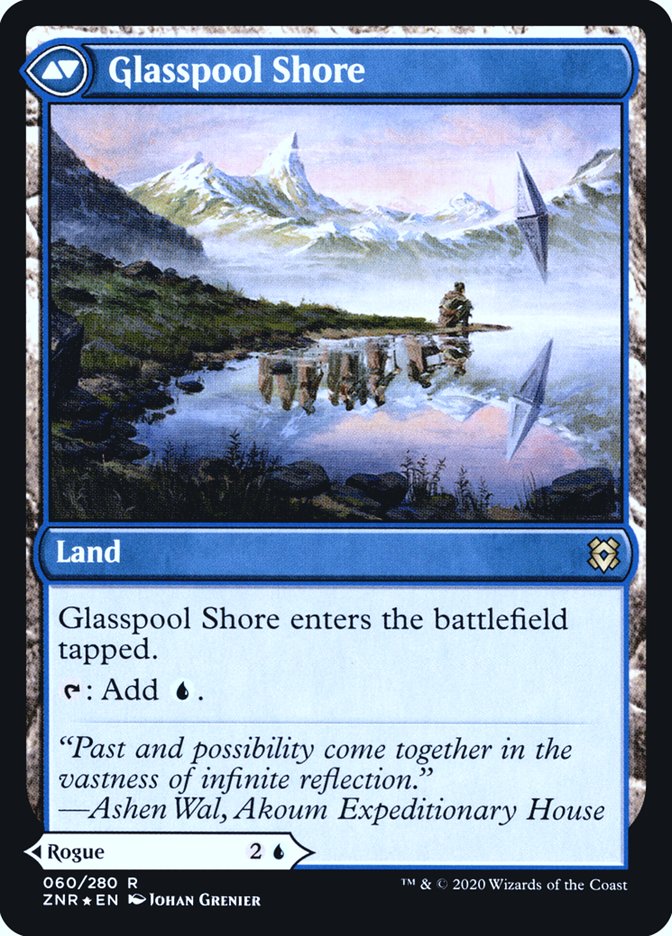 Glasspool Mimic // Glasspool Shore [Zendikar Rising Prerelease Promos] | Good Games Modbury