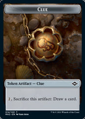 Beast // Clue (14) Double-Sided Token [Modern Horizons 2 Tokens] | Good Games Modbury