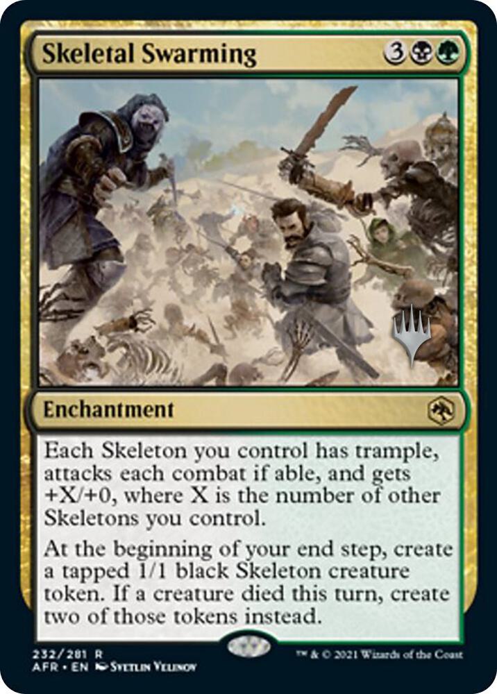 Skeletal Swarming 232p/241 (Promo Pack: Adventures in the Forgotten Realms)  - Foil | Good Games Modbury